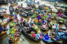 FLOATING MARKET WITH LUXURY MEKONG QUEEN BOAT